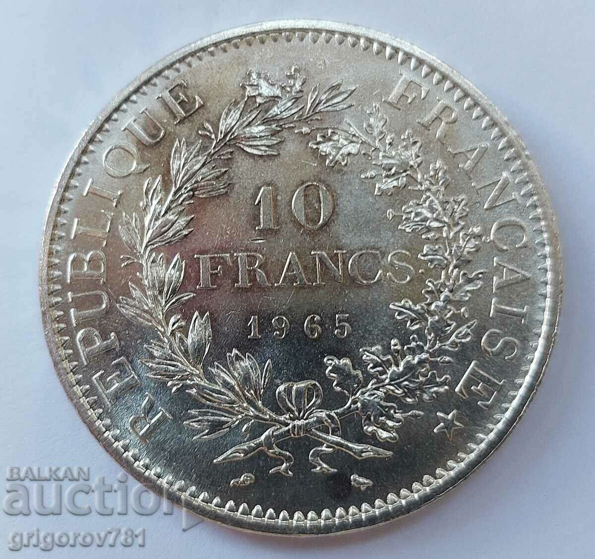 10 Franci Argint Franta 1965 - Moneda de argint #37