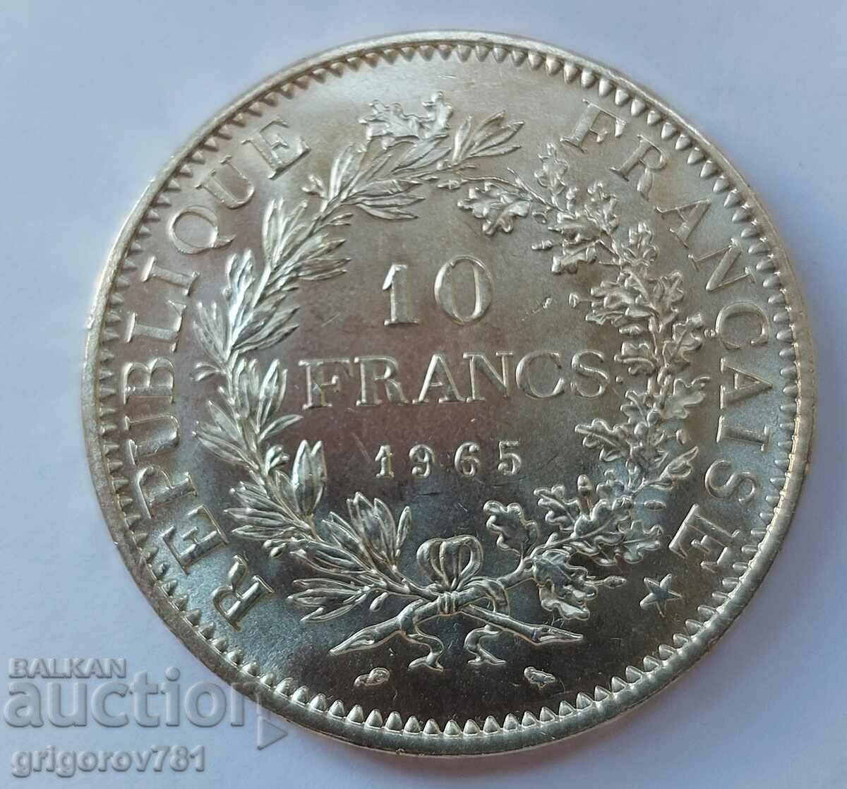 10 франка сребро Франция 1965 - сребърна монета #41