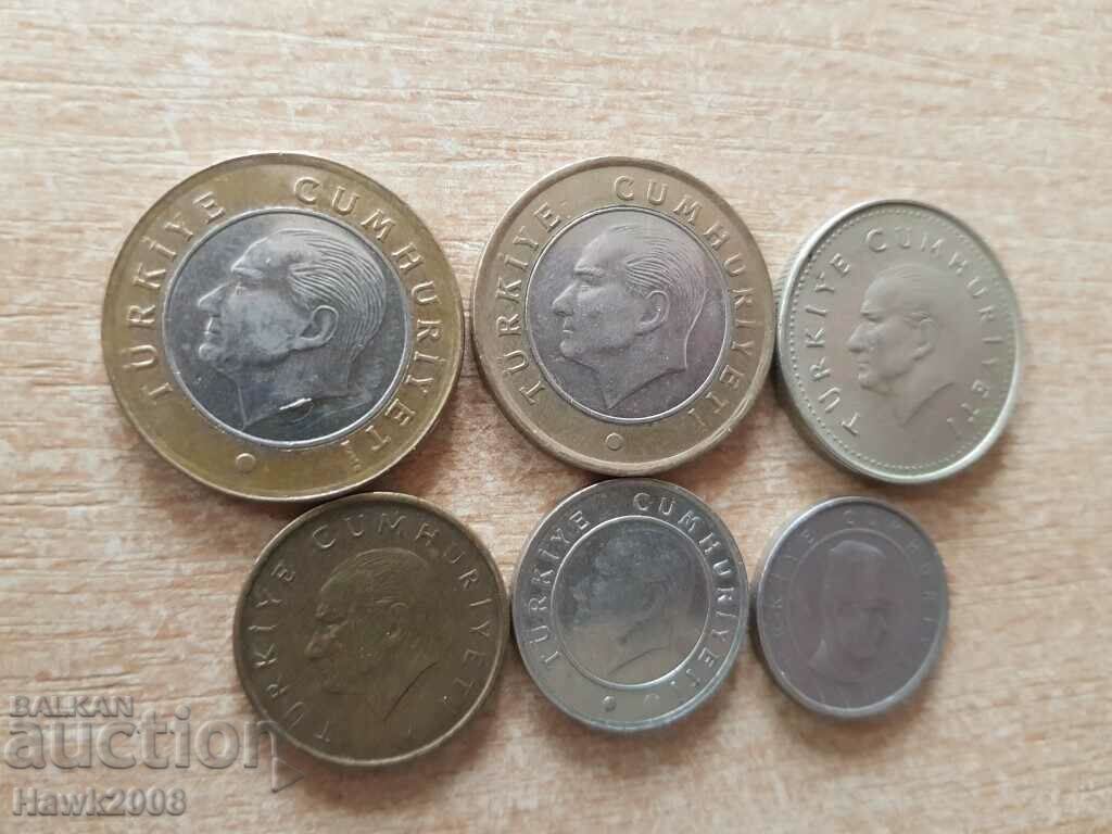 1 LIRA 2012 1000 lire 1990 si kuruş TURCIA Lot 6 buc. - 5 1 LIRA 2012 1000 lire 1990 si kuruş TURCIA Lot 6 buc. - 5