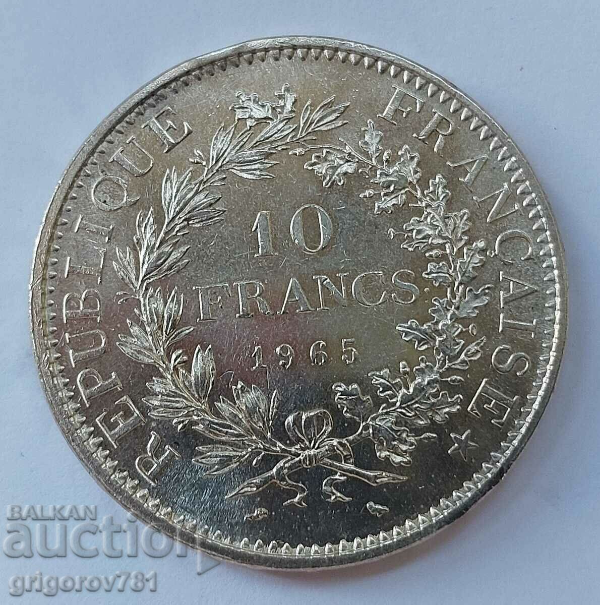10 франка сребро Франция 1965 - сребърна монета #43