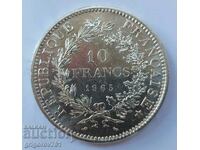 10 франка сребро Франция 1965 - сребърна монета #44