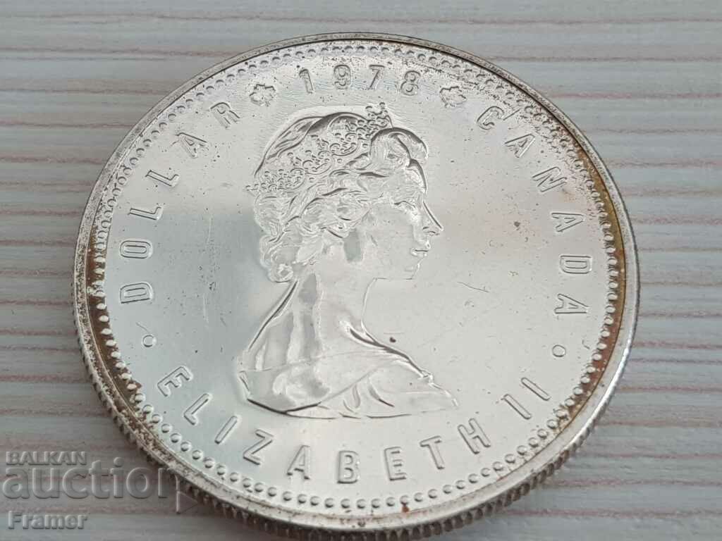 Delivery of 1 Silver Dollar 1978 Canada Elizabeth II Silver 2