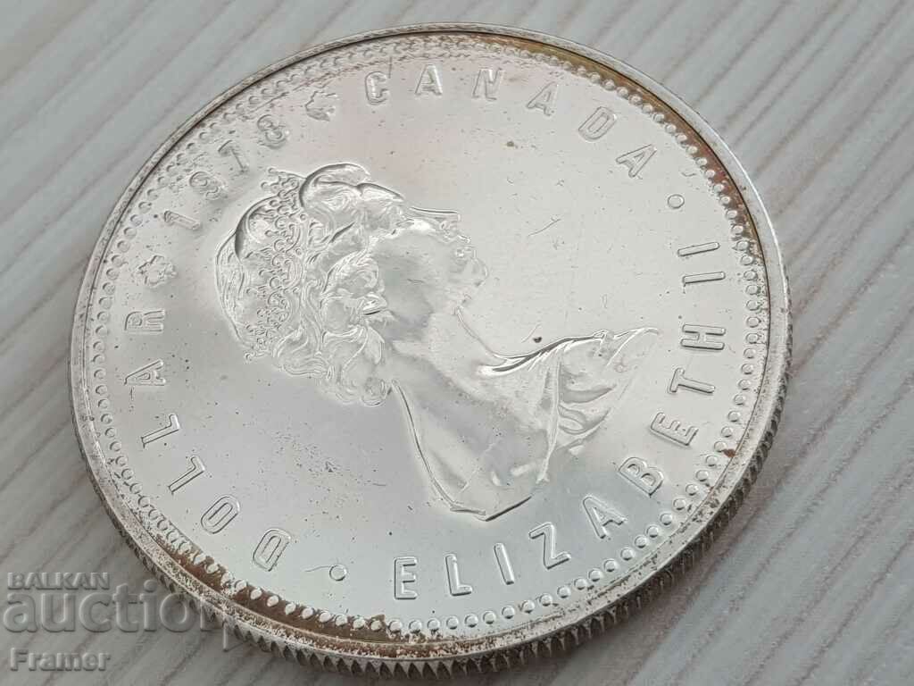 1 Silver Dollar 1978 Canada Elizabeth II Silver 2 - 6