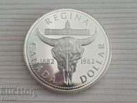 1 сребърен долар 1982 година Канада Елизабет II сребро 2