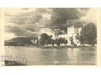 Παλιά καρτ ποστάλ - Σκόπια, Θέατρο με τον ποταμό Βαρδάρα