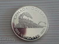 1 dolar de argint 1986 Canada Elisabeta a II-a argint 2