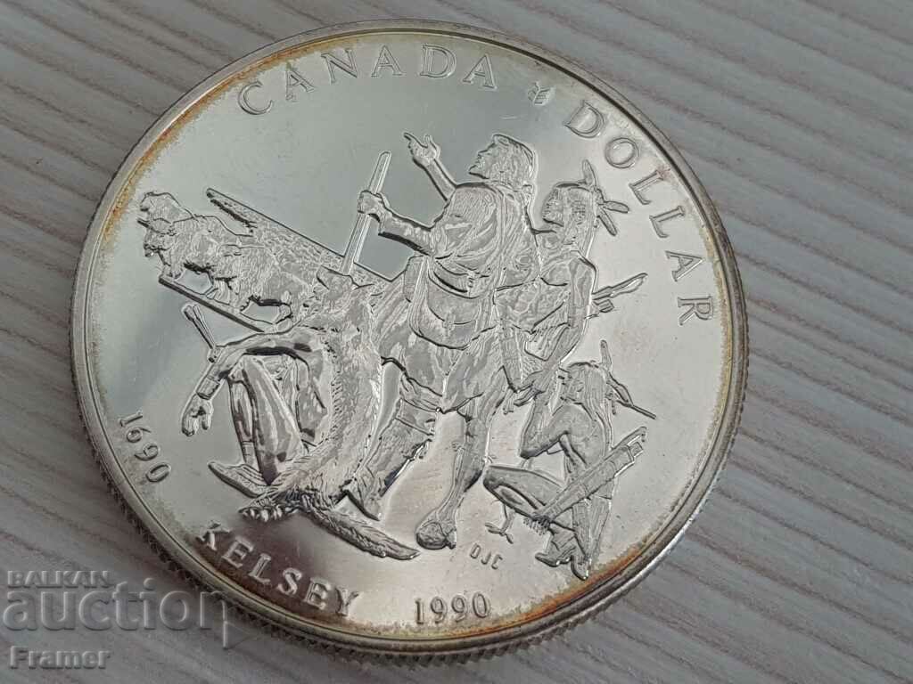 1 Silver Dollar 1990 Canada Elizabeth II Silver TOP with price 85.00 BGN | € 43.46