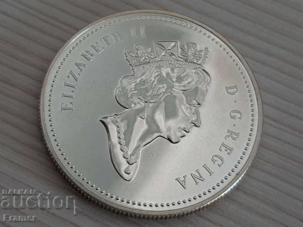 1 Silver Dollar 1990 Canada Elizabeth II Silver TOP - 5