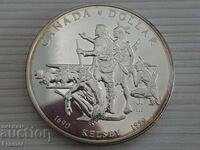 1 dolar de argint 1990 Canada Elisabeta II de argint TOP