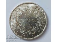 10 франка сребро Франция 1967 - сребърна монета #51