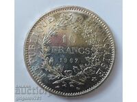 10 франка сребро Франция 1967 - сребърна монета #52