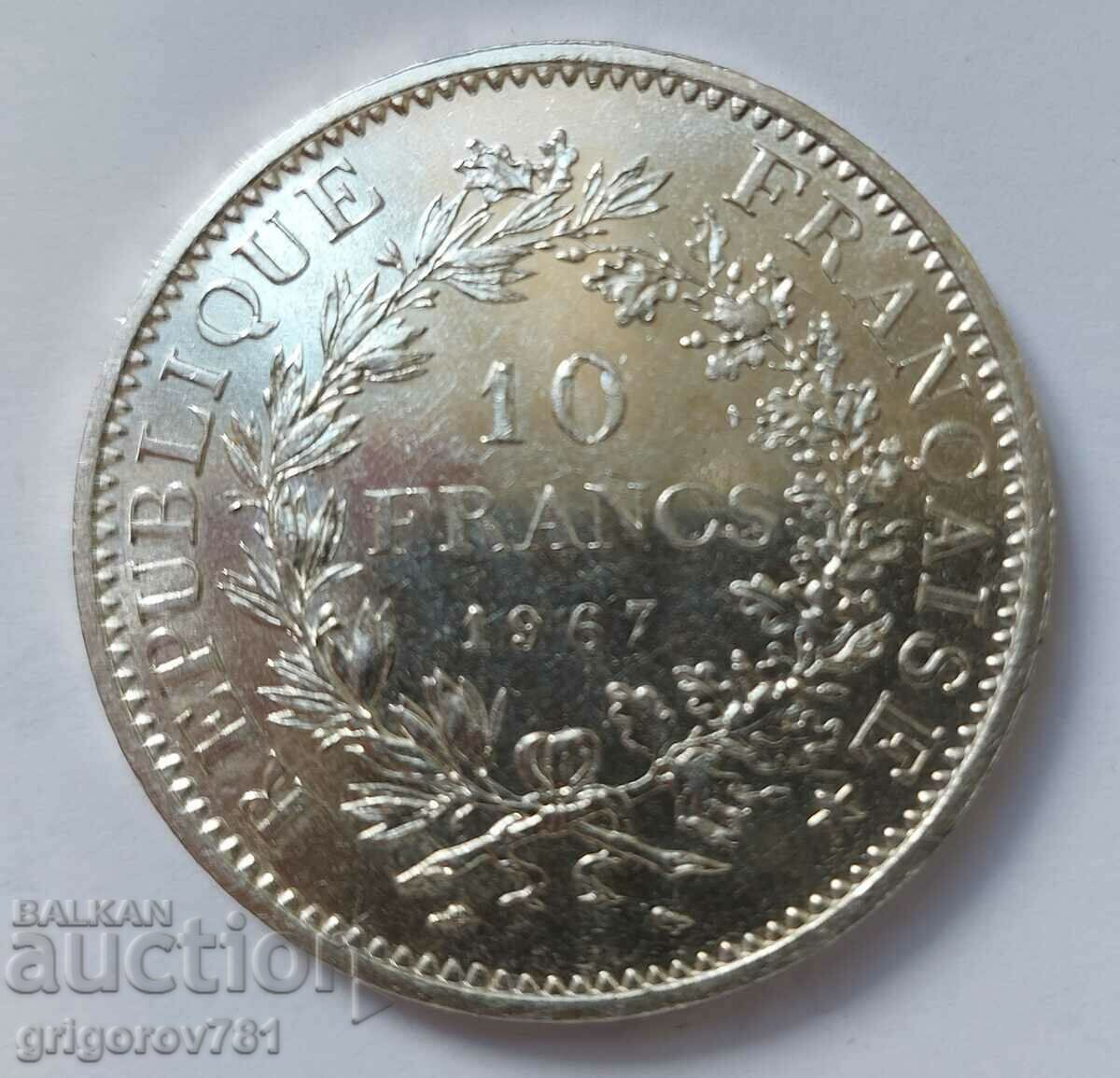 10 Franci Argint Franta 1967 - Moneda de argint #56