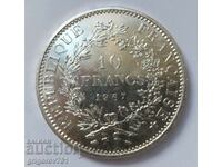 10 Φράγκα Ασήμι Γαλλία 1967 - Ασημένιο νόμισμα #56
