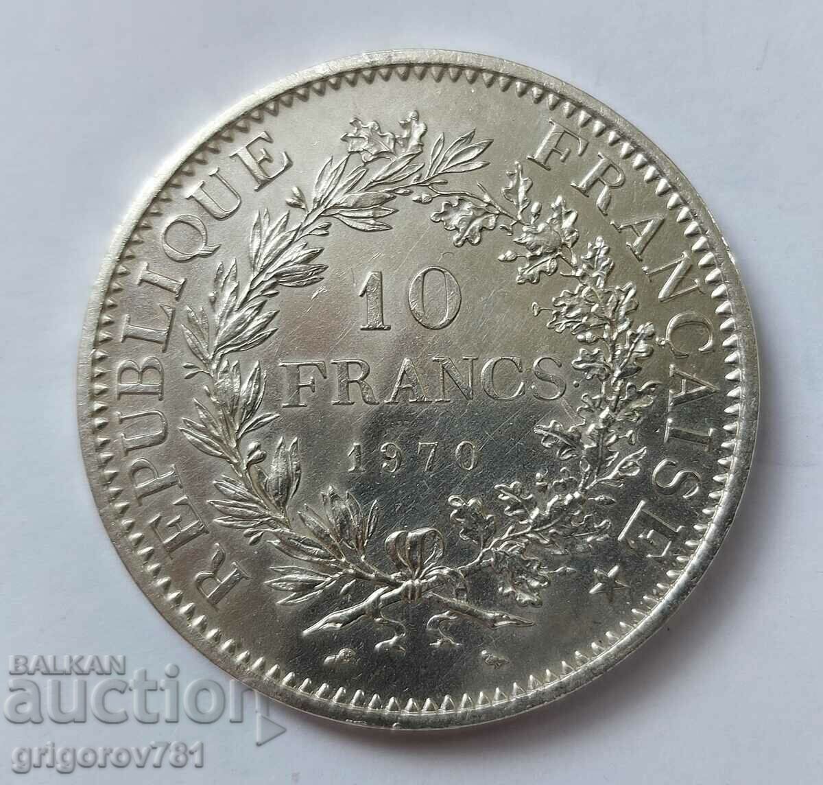 10 Francs Silver France 1970 - Silver Coin #63