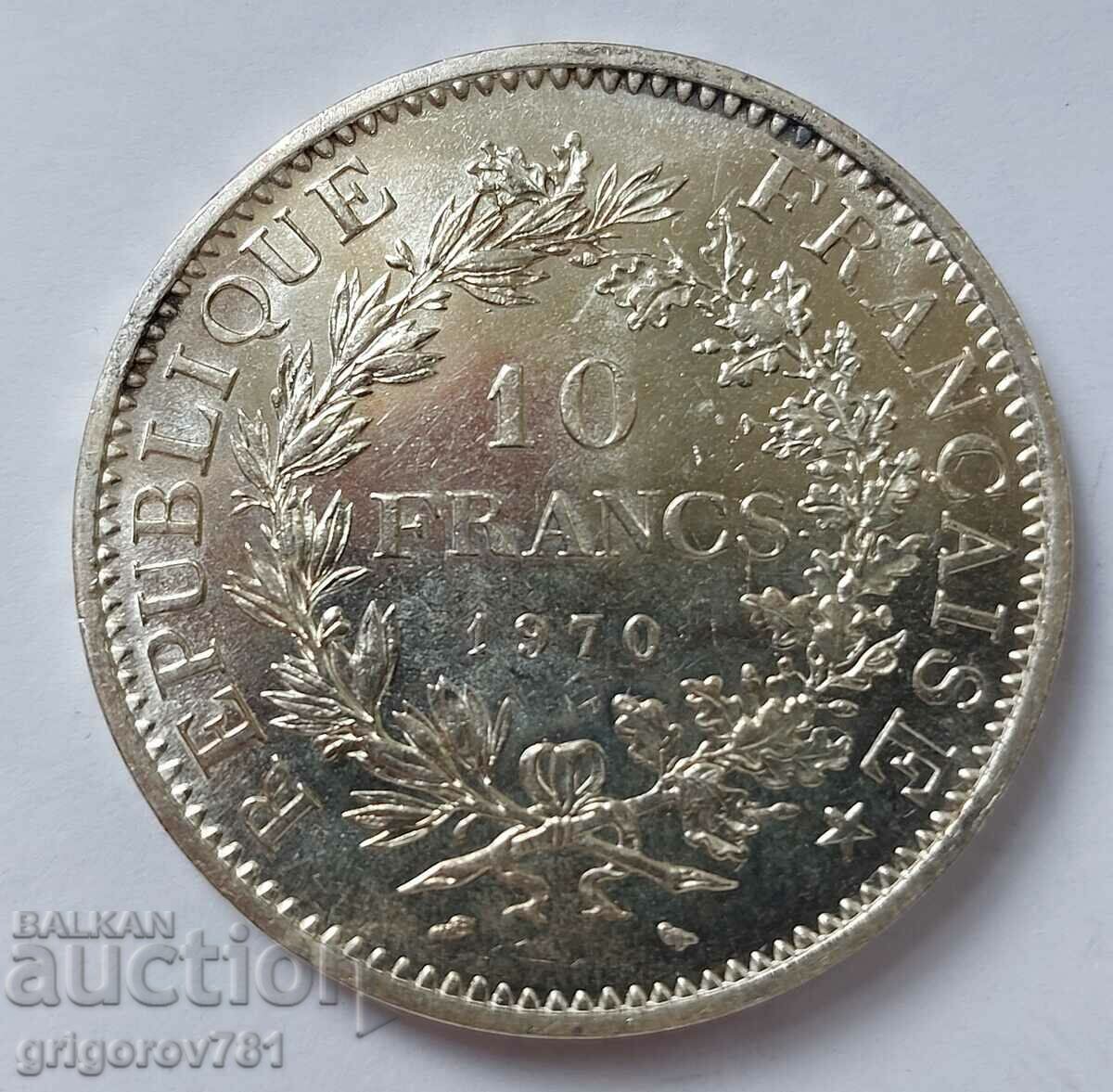 10 Φράγκα Ασήμι Γαλλία 1970 - Ασημένιο νόμισμα #67