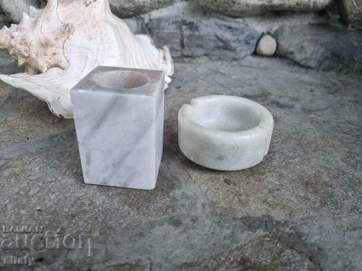 Mineral souvenir marble vase and ashtray with price 35.00 BGN | € 17.90 Mineral souvenir marble vase and ashtray with price 35.00 BGN | € 17.90