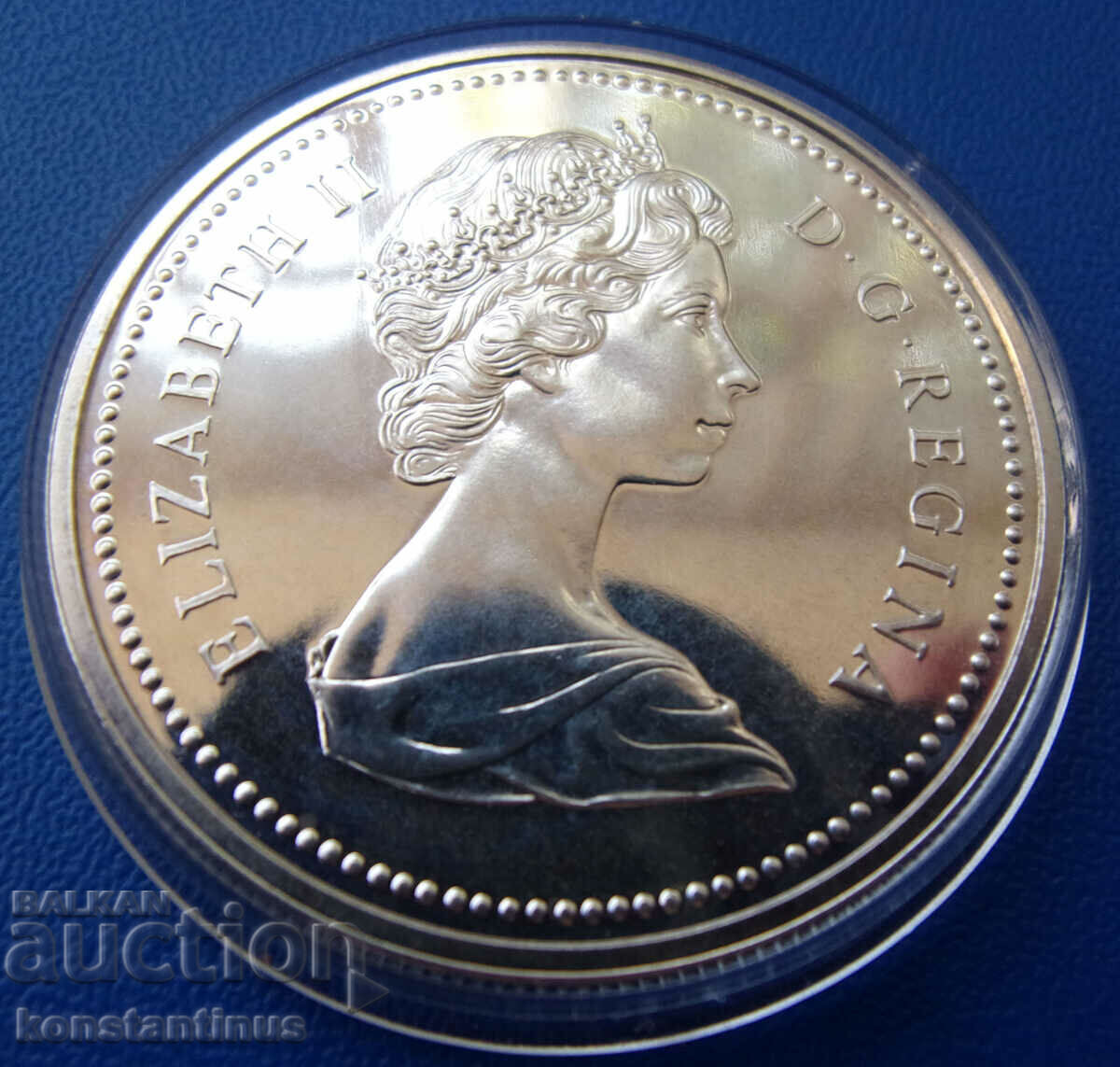 Columbia Britanică 1 dolar 1971 Argint UNC Rare cu preț € 20.45 | 40.00 BGN