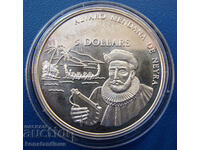 Solomon Islands 5 Dollars 1994 Silver UNC PROOF Rare