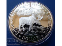 Canada 1 Dollar 1985 Silver UNC PROOF Rare