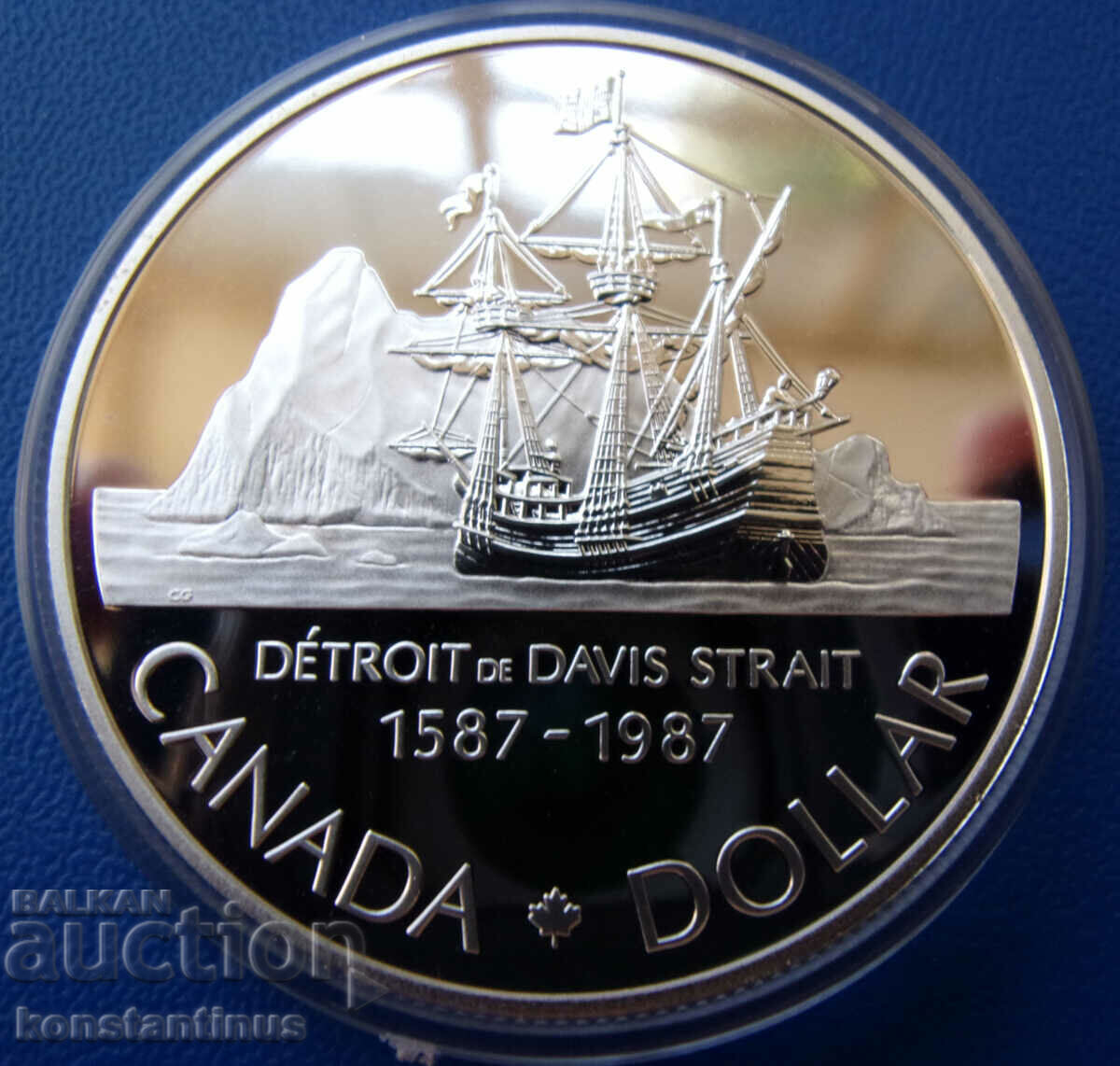 Canada 1 Dollar 1987 Silver UNC PROOF Rare