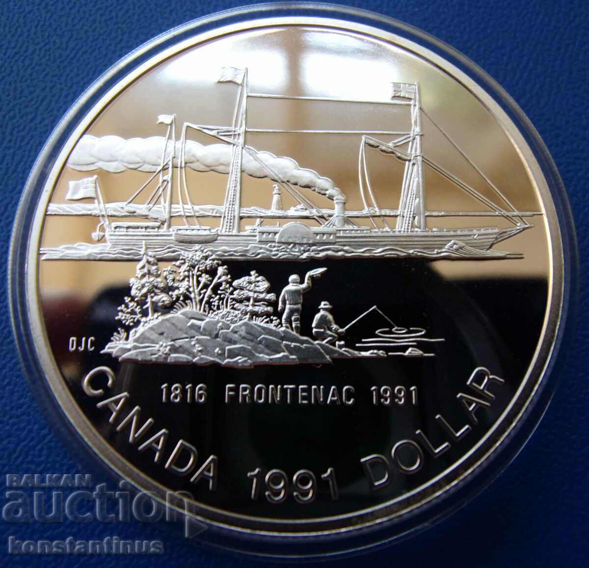 Canada 1 Dollar 1991 Silver UNC PROOF Rare