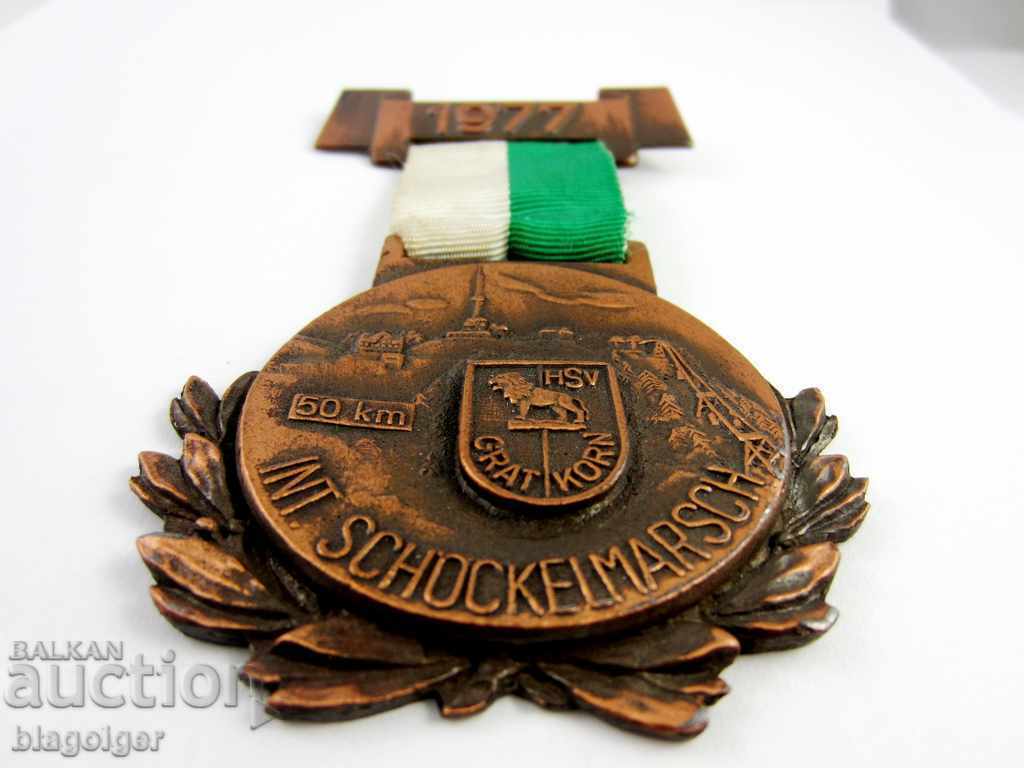 Livrarea *GERMANIA-MEDALIA TURISTICĂ-TURISM-ALPINISM-ORIGINAL-1977 Livrarea *GERMANIA-MEDALIA TURISTICĂ-TURISM-ALPINISM-ORIGINAL-1977