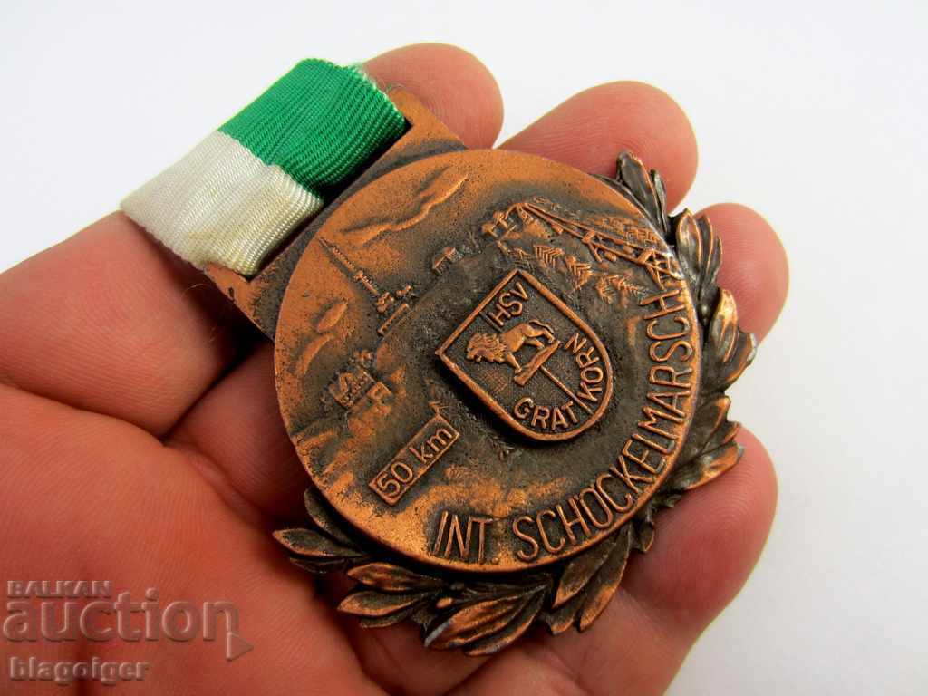 *GERMANIA-MEDALIA TURISTICĂ-TURISM-ALPINISM-ORIGINAL-1977 - 6 *GERMANIA-MEDALIA TURISTICĂ-TURISM-ALPINISM-ORIGINAL-1977 - 6