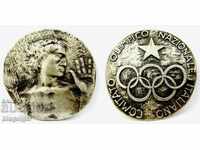 ОЛИМПИЙСКИ МЕДАЛ-ИТАЛИЯ НОК-НАГРАДЕН МЕДАЛ-ОРИГИНАЛ