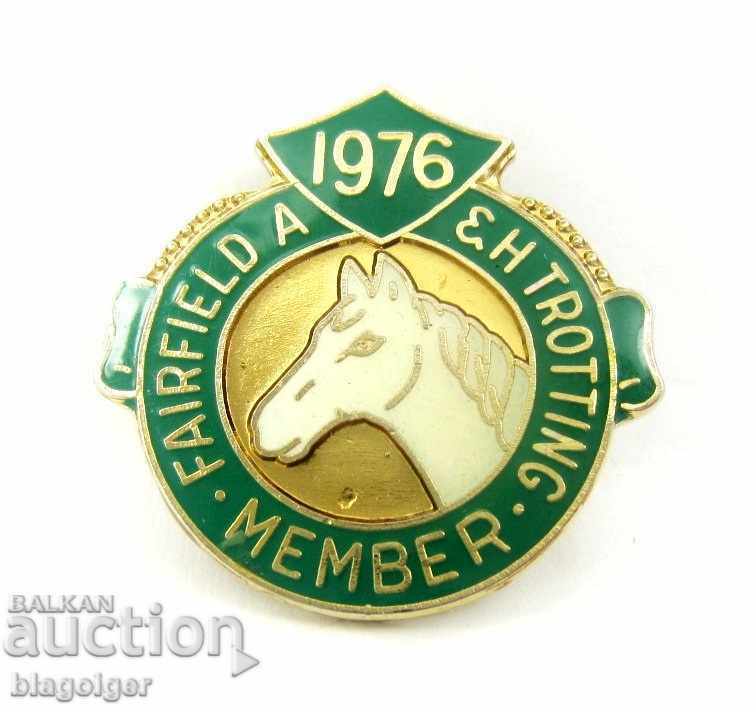 Auction  * EQUESTRIAN CLUB-USA-MEMBERSHIP BADGE-NUMBERED-ORIGINAL