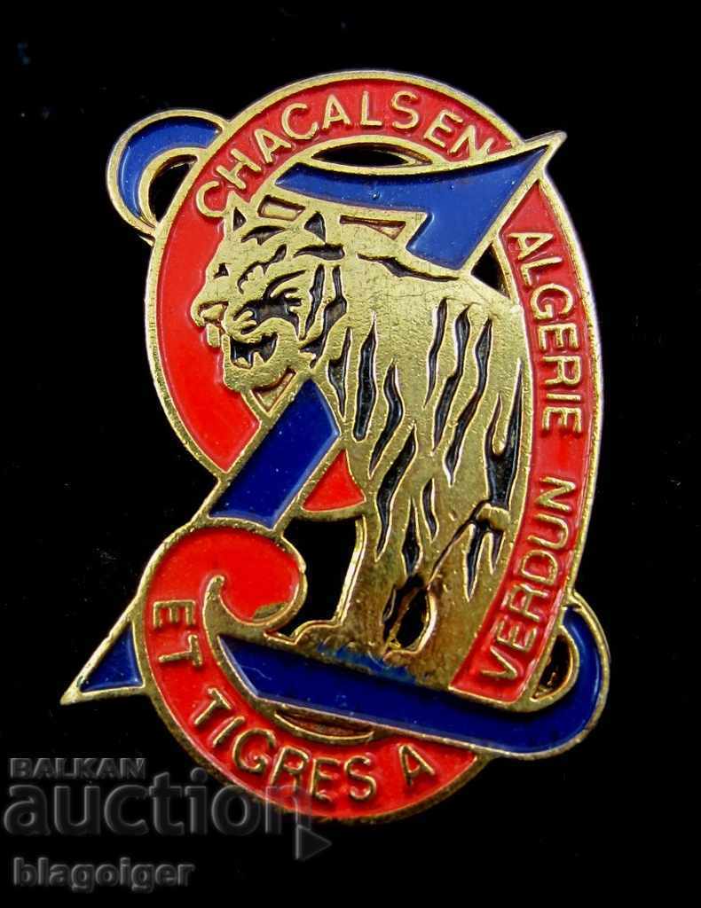 * JACKALS OF ALGERIA-TIGERS OF VERDUNE-ZOUAVIS-MILITARY INSIGNIA with price 10.99 BGN | € 5.62 * JACKALS OF ALGERIA-TIGERS OF VERDUNE-ZOUAVIS-MILITARY INSIGNIA with price 10.99 BGN | € 5.62