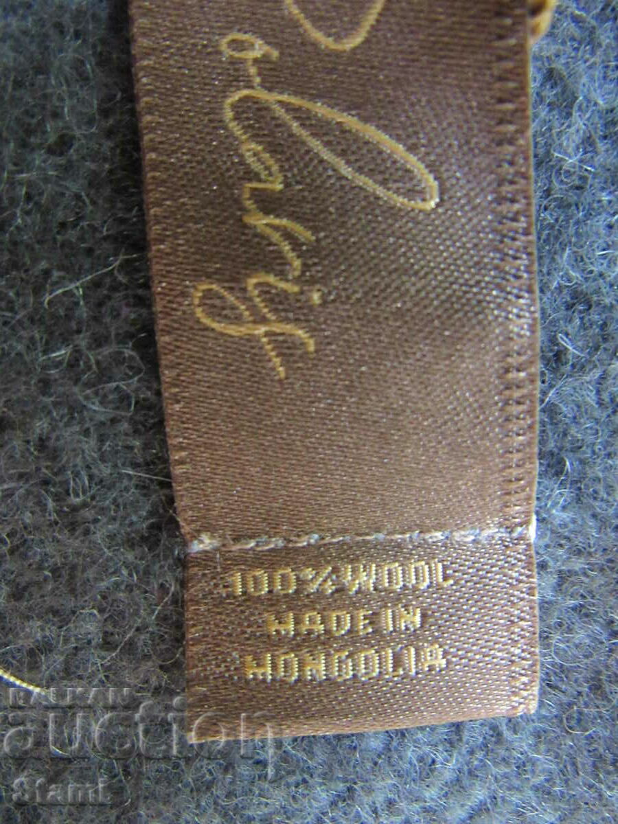 Livrarea Set eșarfă și șosete bărbați de lux 100% lână, Mongolia