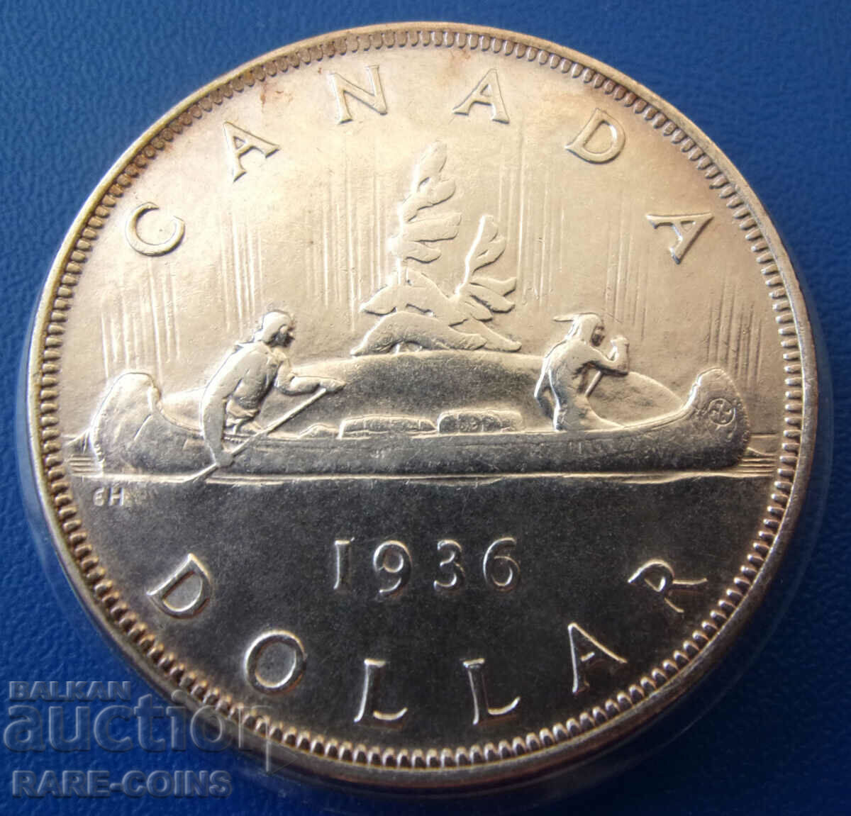 Canada 1 dolar 1936 UNC Rare Original cu preț € 76.69 | 149.99 BGN