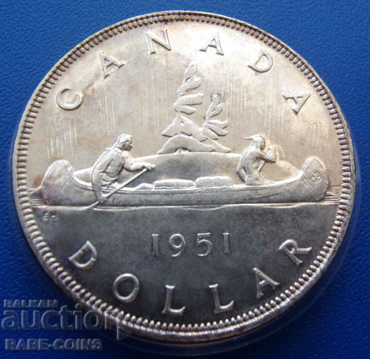 Καναδάς 1 δολάριο 1951 UNC Σπάνιο πρωτότυπο με τιμή € 61.36 | 120.01 BGN