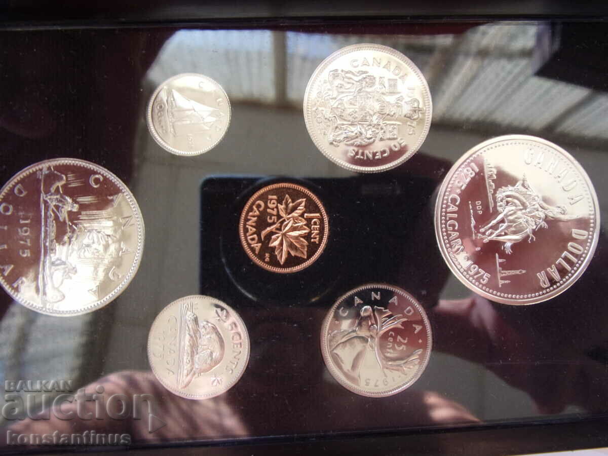 Auction  Canada Silver Set 1975 UNC Rare