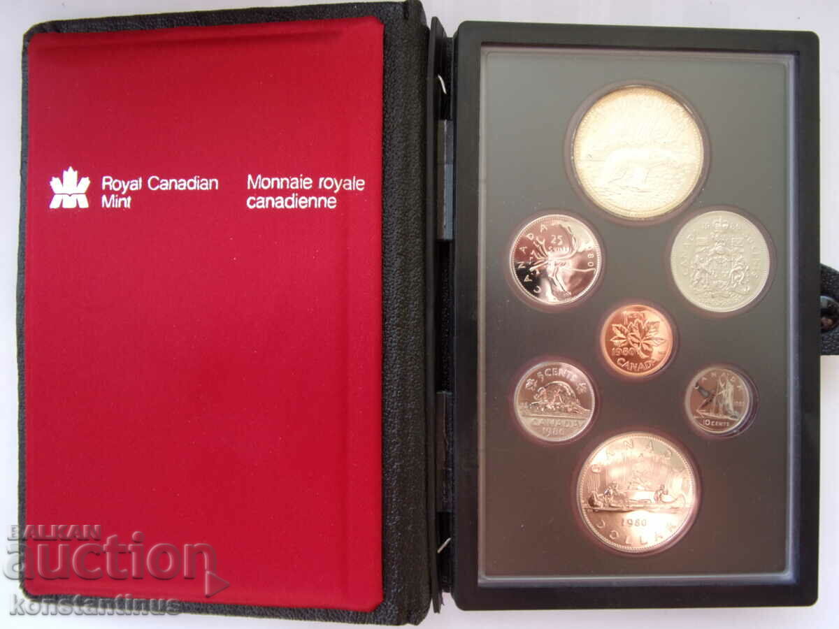 Canada Silver Set 1980 UNC Rare