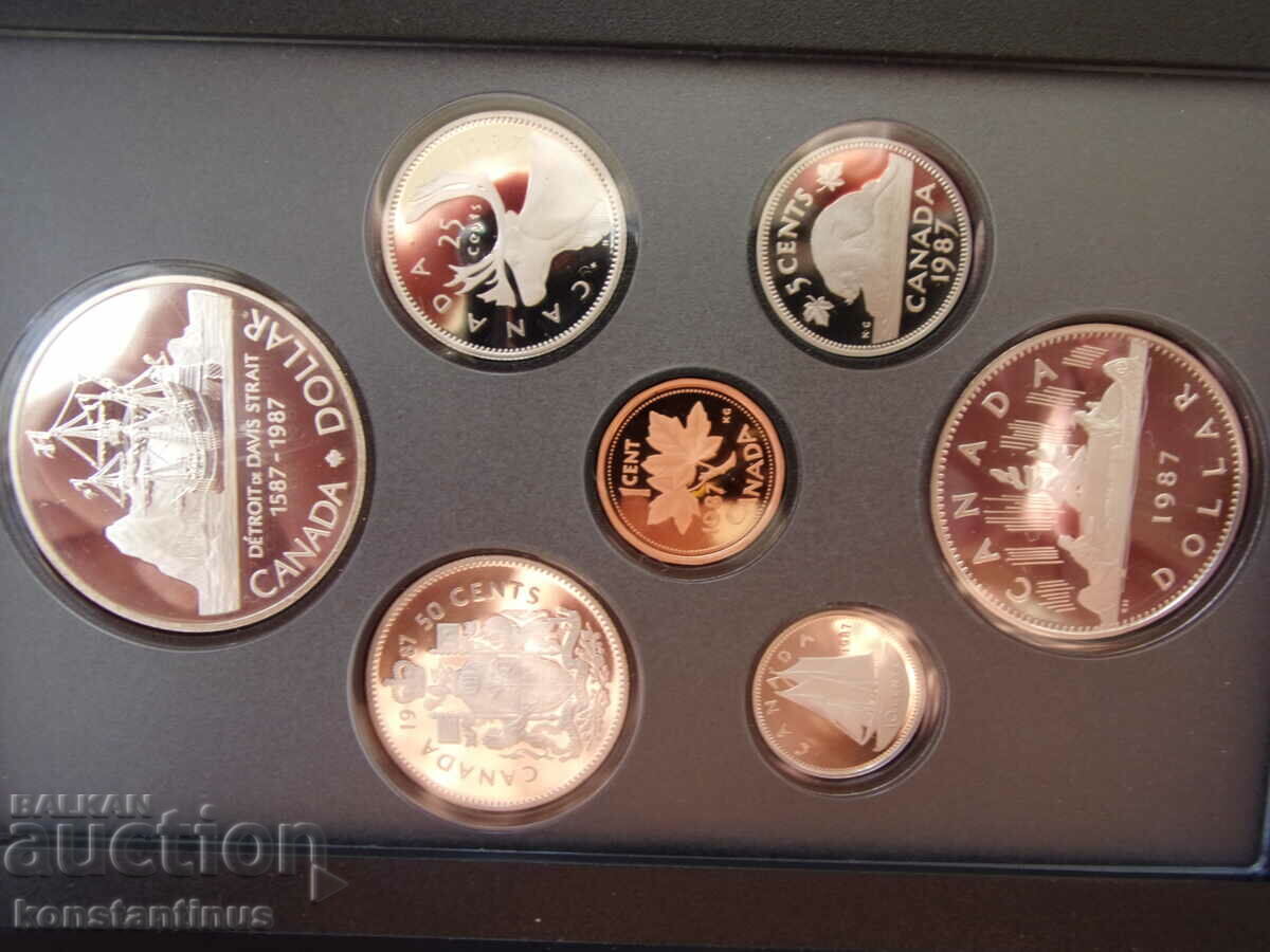 Auction  Canada Silver Set 1987 UNC Rare