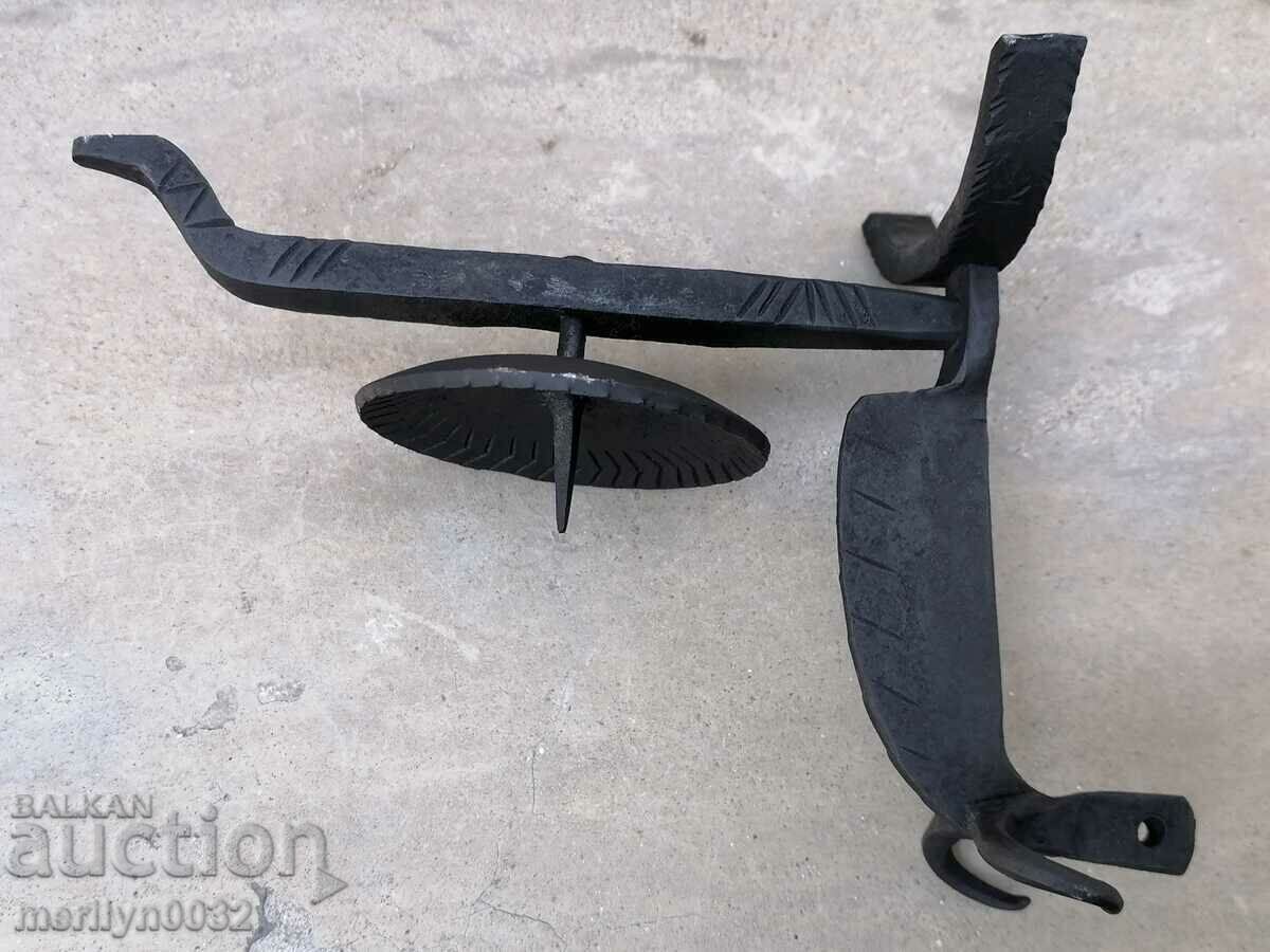 An old candle made of wrought iron lamp - 5 An old candle made of wrought iron lamp - 5