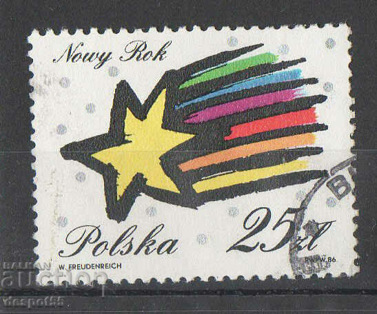 1986. Полша. Нова година 1987 г.