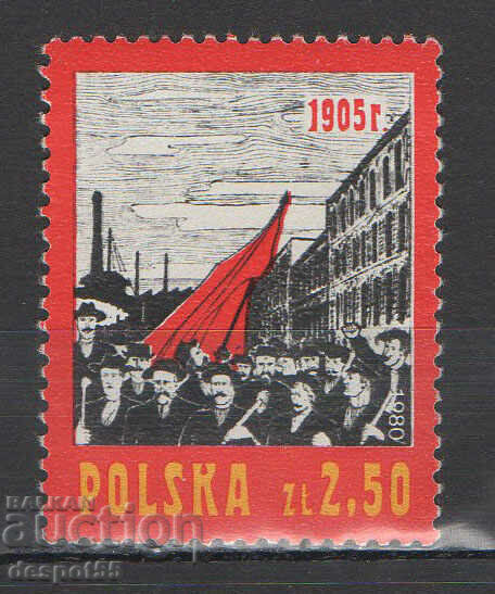 1980. Polonia. 75 de ani de la Revoluția Rusă din 1905.