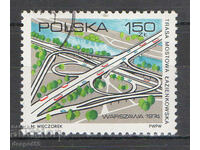 1974. Polonia. Deschiderea autostrăzii Lazienki Cloverlea.