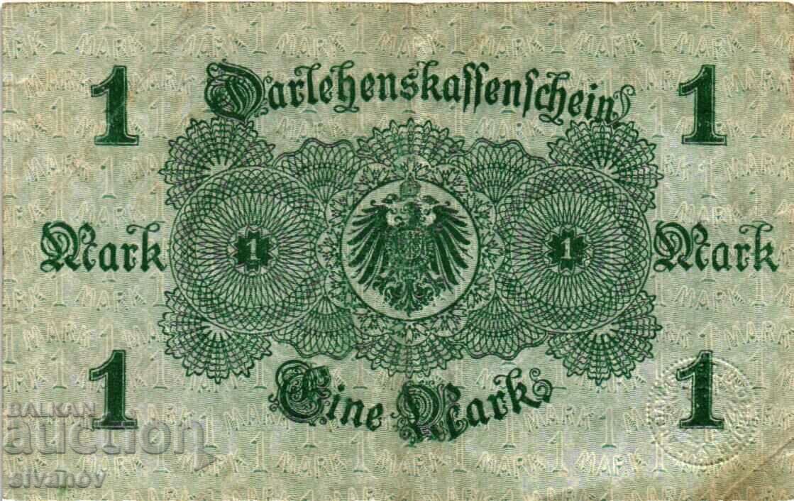 Auction Germany 1 Stamp 1914 red number, color background #4353 Auction Germany 1 Stamp 1914 red number, color background #4353