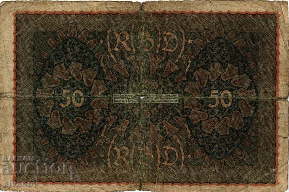 Auction Germany 50 Marks 1919 #4360 Auction Germany 50 Marks 1919 #4360