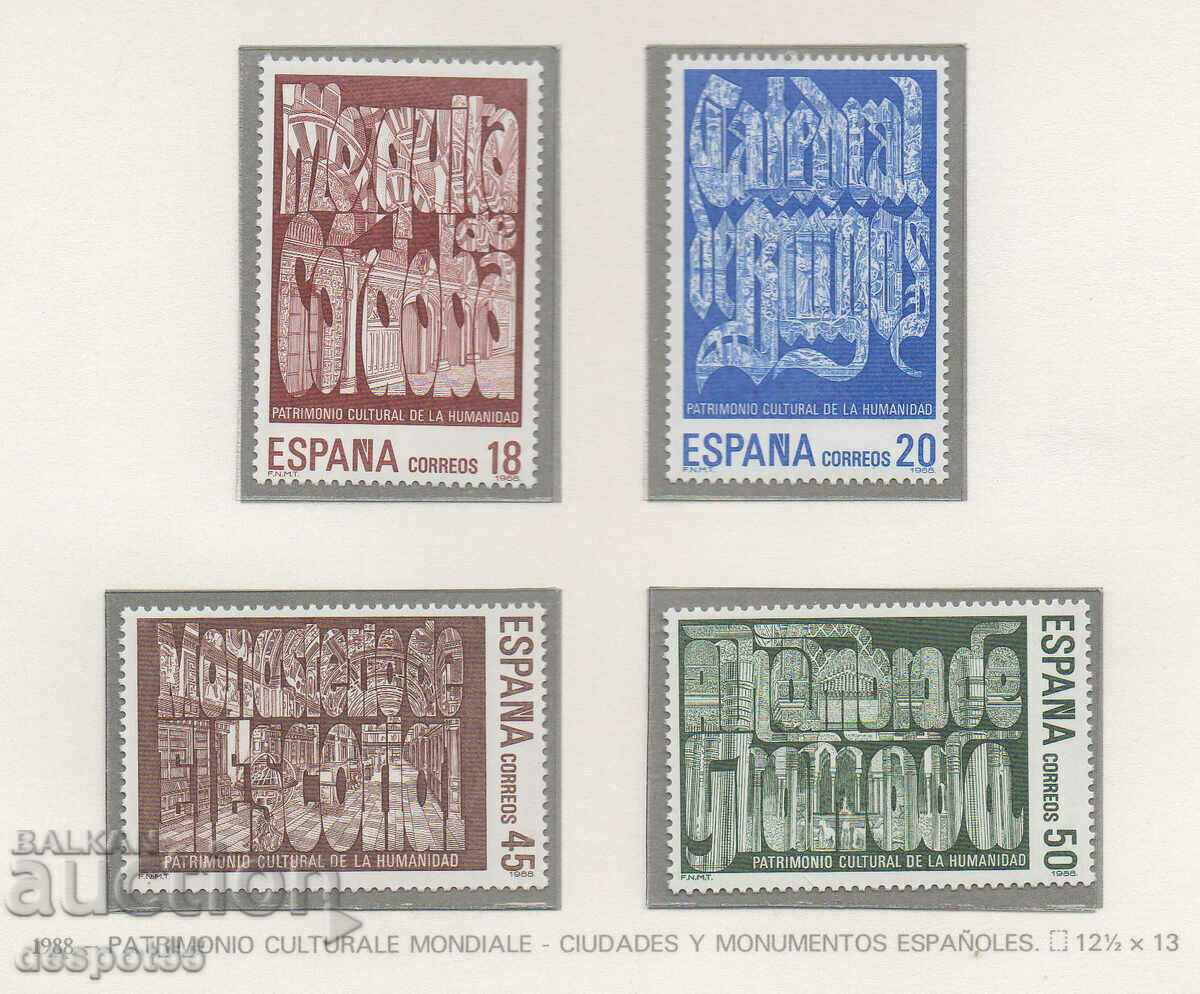 1988. Spania. Situl Patrimoniului Mondial UNESCO.