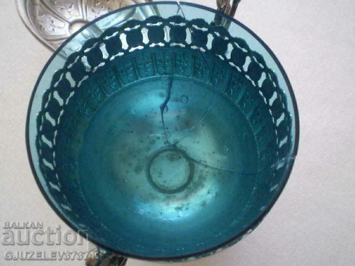 Bomboniera veche de zahăr VMF Unică cu paharul original - 7 Bomboniera veche de zahăr VMF Unică cu paharul original - 7