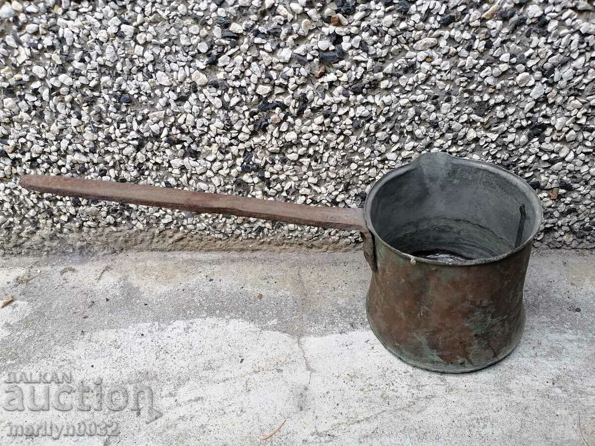 Παλιά χαλκού κονσερβοποιημένα κατσαρόλα, μπρίκι, χαλκό, σκάφος χαλκού με τιμή 36.00 BGN | € 18.41 Παλιά χαλκού κονσερβοποιημένα κατσαρόλα, μπρίκι, χαλκό, σκάφος χαλκού με τιμή 36.00 BGN | € 18.41