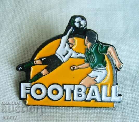 Soccer badge, football players competitors