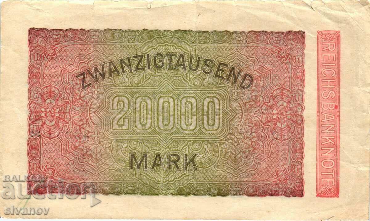 Auction Germany 20000 Marks 1923 #4372 Auction Germany 20000 Marks 1923 #4372
