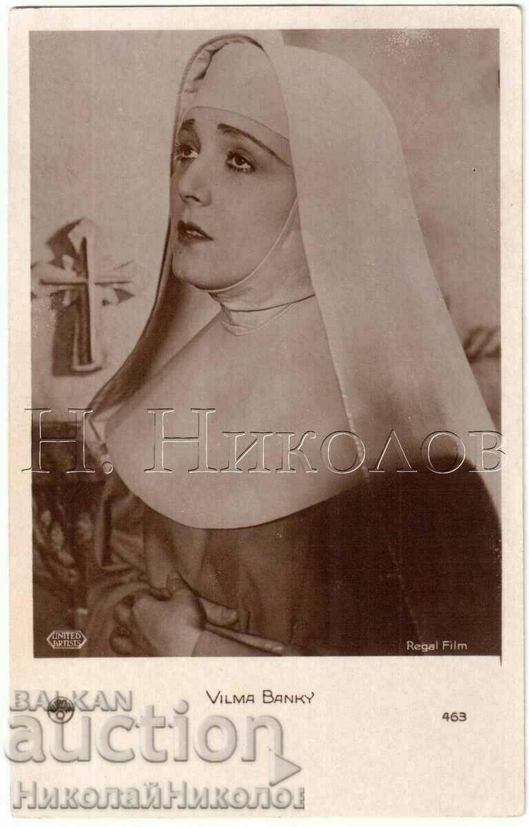 OLD CARD FILM ARTISTS VILMA BANKS V853
