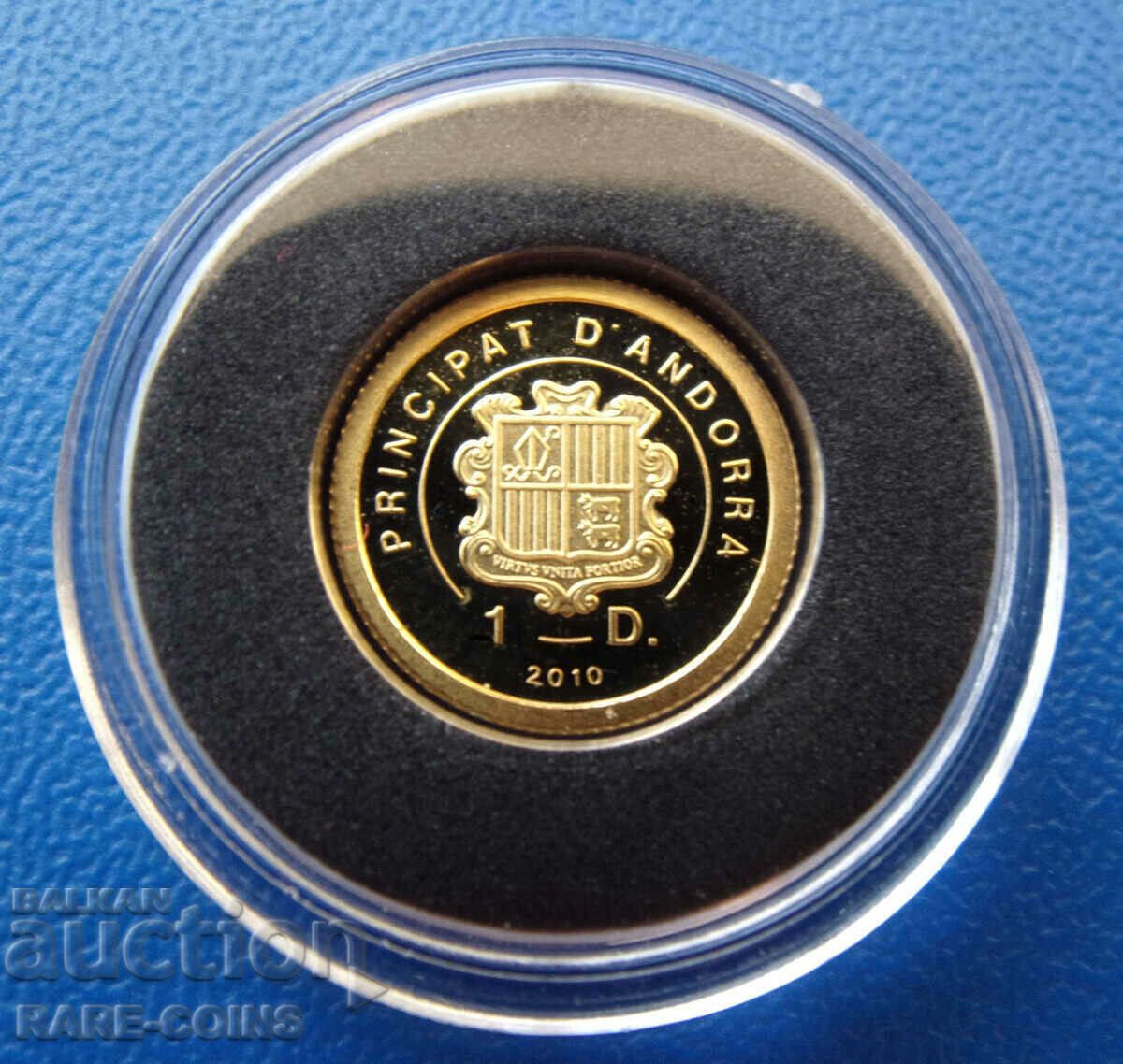 Andorra 1 Diner 2010 Gold UNC PROOF Σπάνιο με τιμή € 102.26 | 200.00 BGN