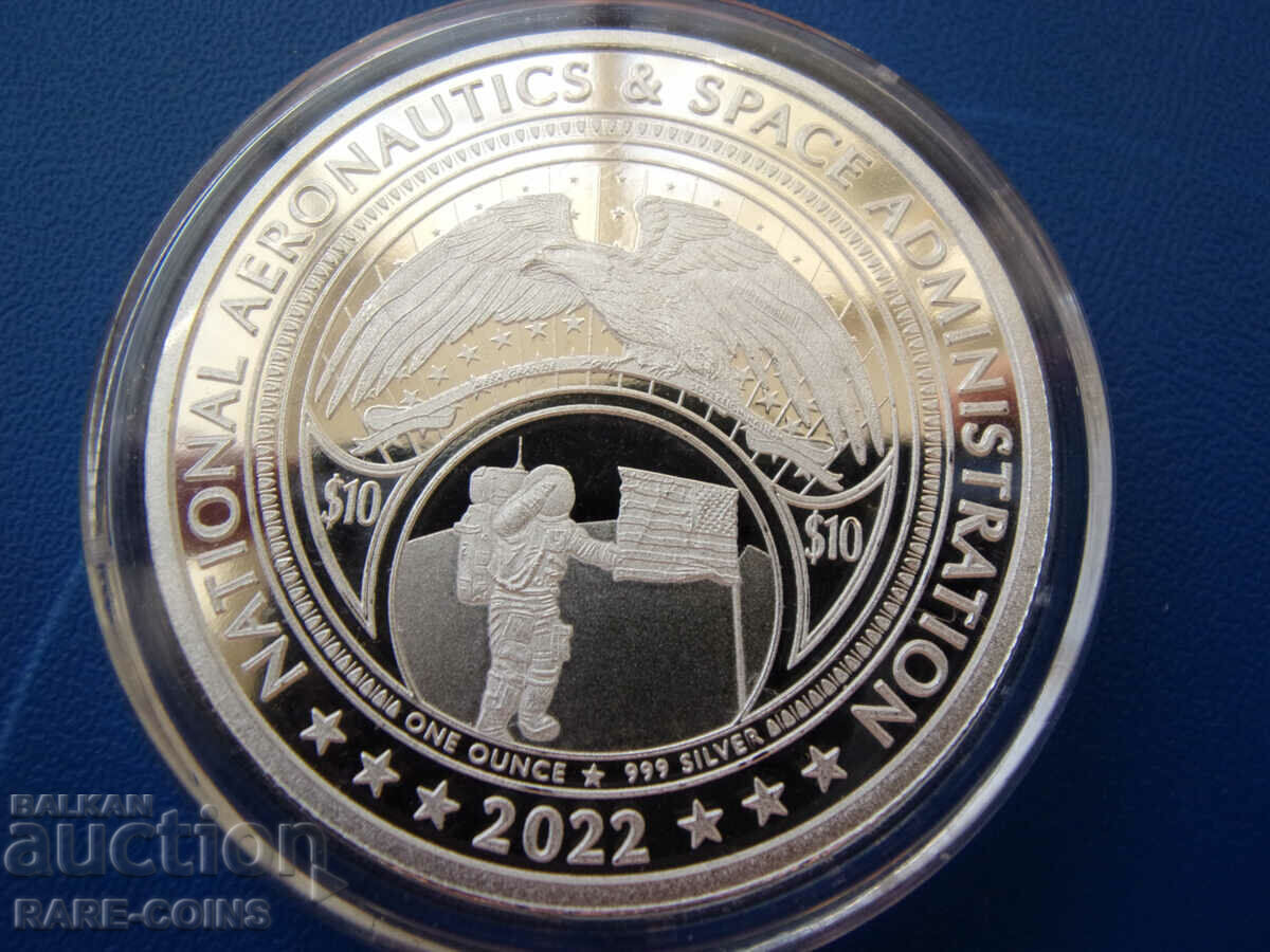 NASA  10  Долара  2022  UNC  PROOF  Rare